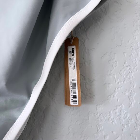 Skims Pacific Blue Sporty Zipper Swim Strapless One Piece Size 4x - Picture 9 of 11